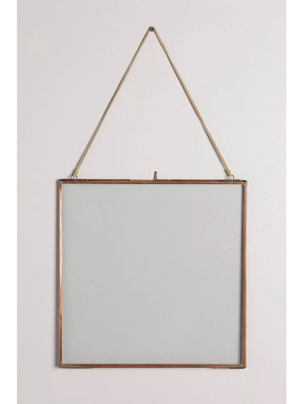 Anthropologie Viteri Hanging Ribbon Frame Square 10x10 Brass Single Gallery Wall
